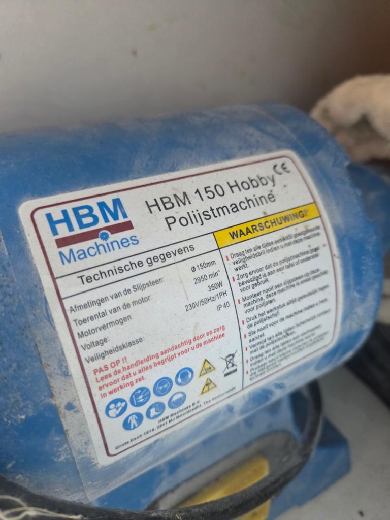 HBM 150 Hobby Polijstmachine - 350W, Ophalen of Verzenden