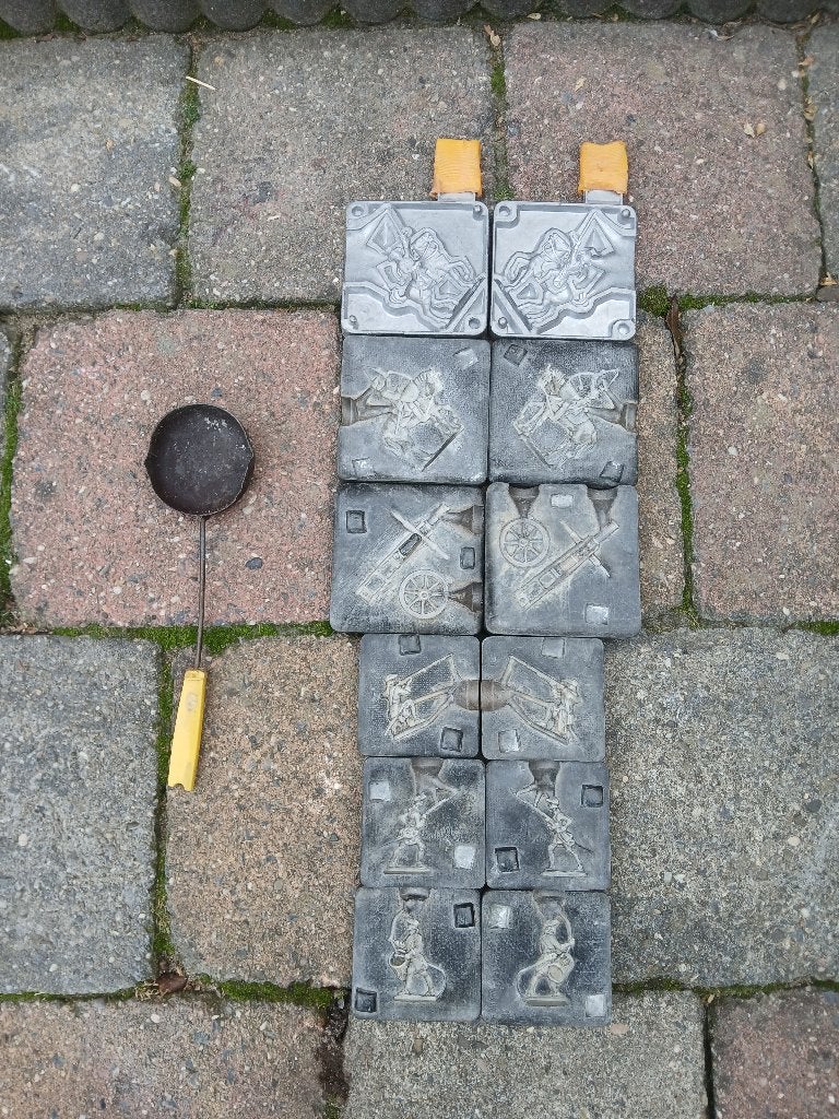 Gietmal tin, Ophalen of Verzenden, Gebruikt, 1:50 tot 1:144