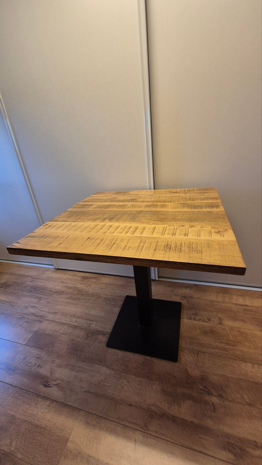 Bistrotafel 75 x 75 cm., Huis en Inrichting, Tafels | Eettafels, 50 tot 100 cm, 50 tot 100 cm, Zo goed als nieuw, Rechthoekig