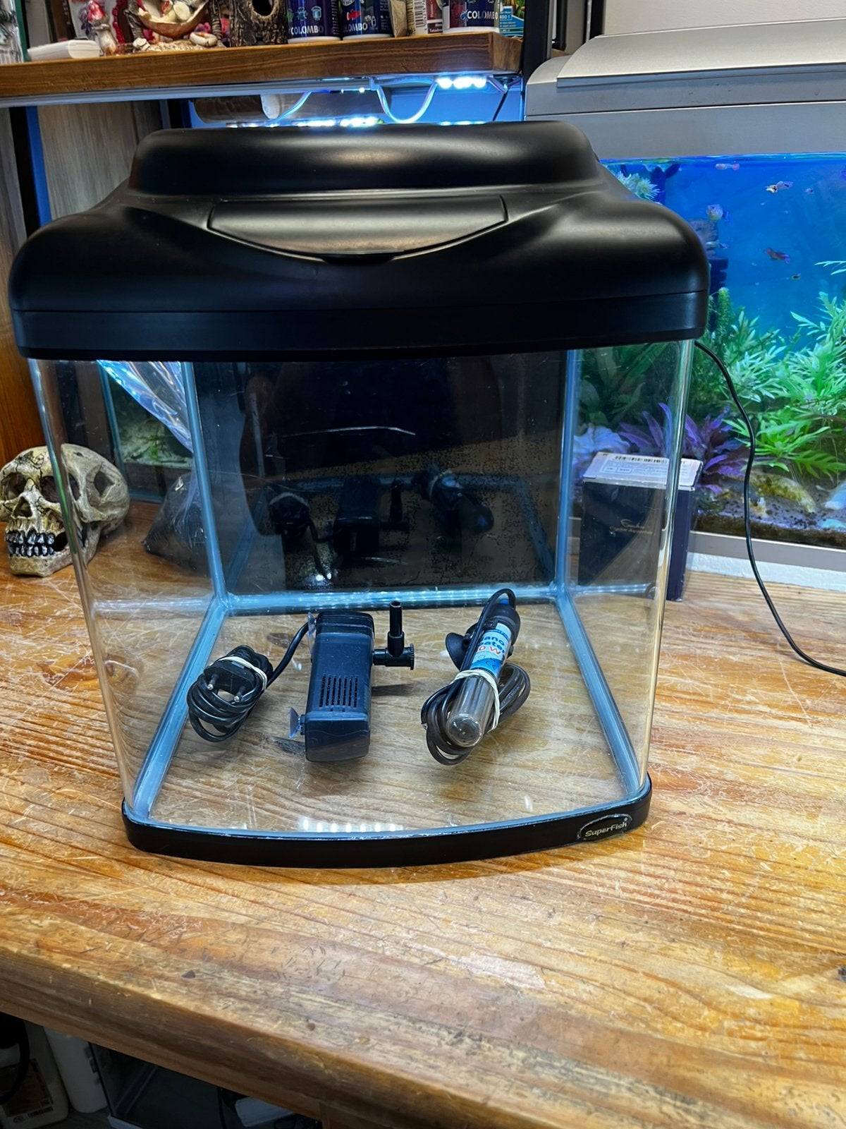 Aquarium superfish, Ophalen, Zo goed als nieuw, Leeg aquarium