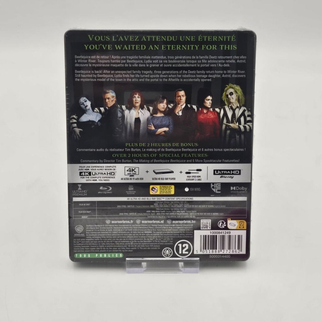 Beetlejuice - 4K Ultra HD Blu ray steelbook - Nieuw sealed, Cd's en Dvd's, Ruilrijk, Zo goed als nieuw, Info@ruilrijk.nl, Neerstraat 60, 6041 KD Roermond