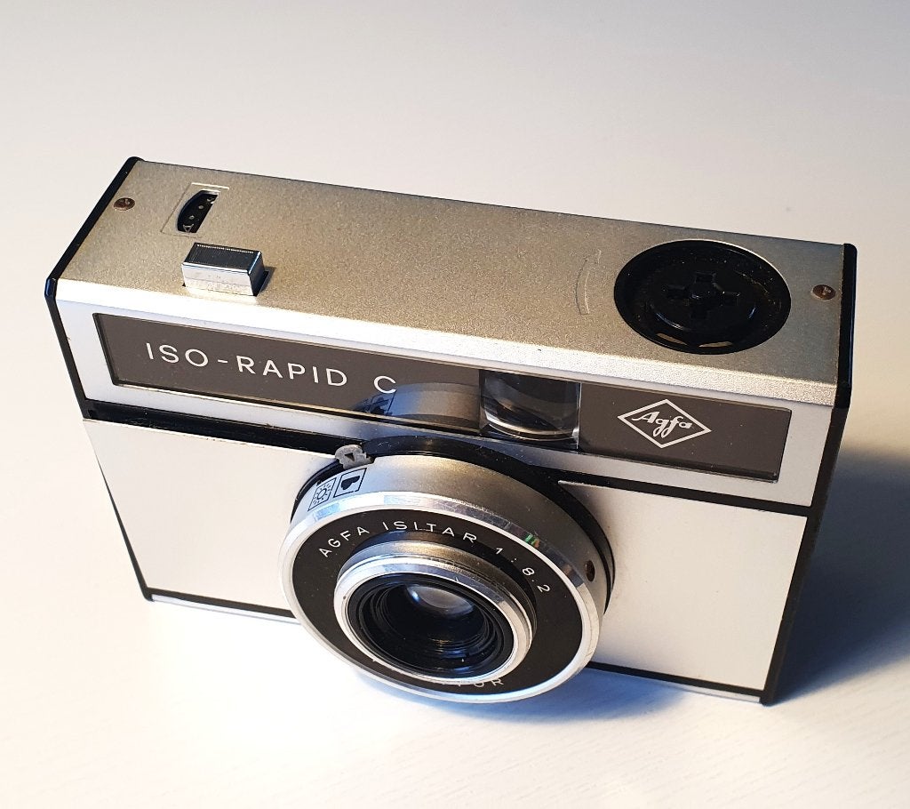 AGFAMATIC ISO RAPID C VINTAGE ca. 1970 en 100% GAAF, Ophalen of Verzenden, Zo goed als nieuw, Compact, Overige Merken