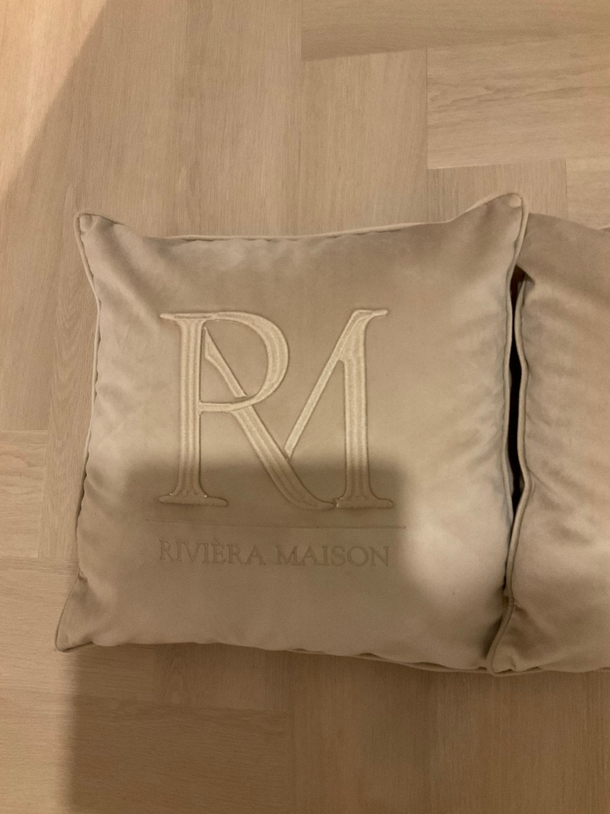 Riviera Maison Kussens, Gebruikt, Inclusief binnenkussen, Beige, Riviera Maison