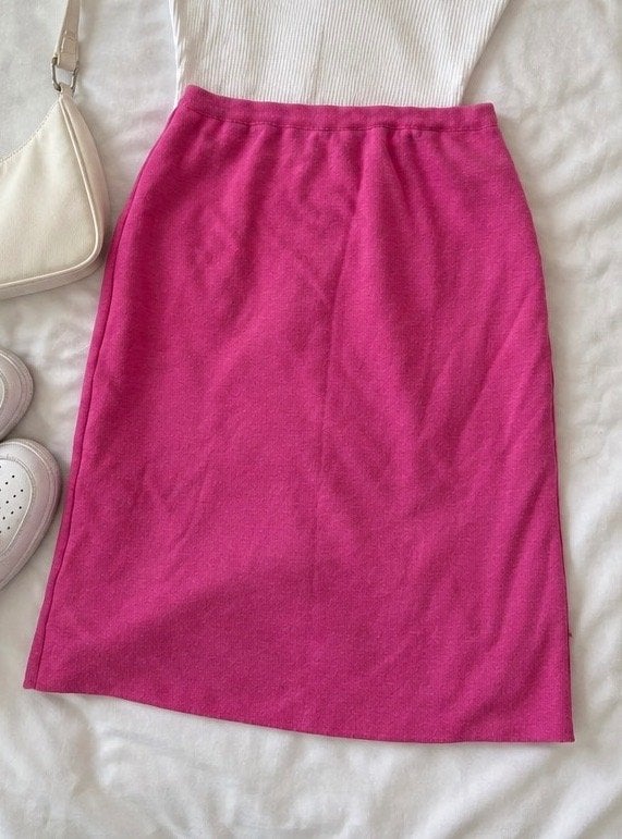 Lucia fuchsia roze wollen midi rok maat 42, Kleding | Dames, Rokken, Maat 42/44 (L), Nieuw, Ophalen of Verzenden, Roze