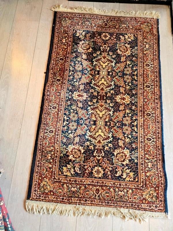 9640: Vintage Persian-Style Wool Runner – Tapijten, Gebruikt, Vierkant, Overige kleuren, 100 tot 150 cm