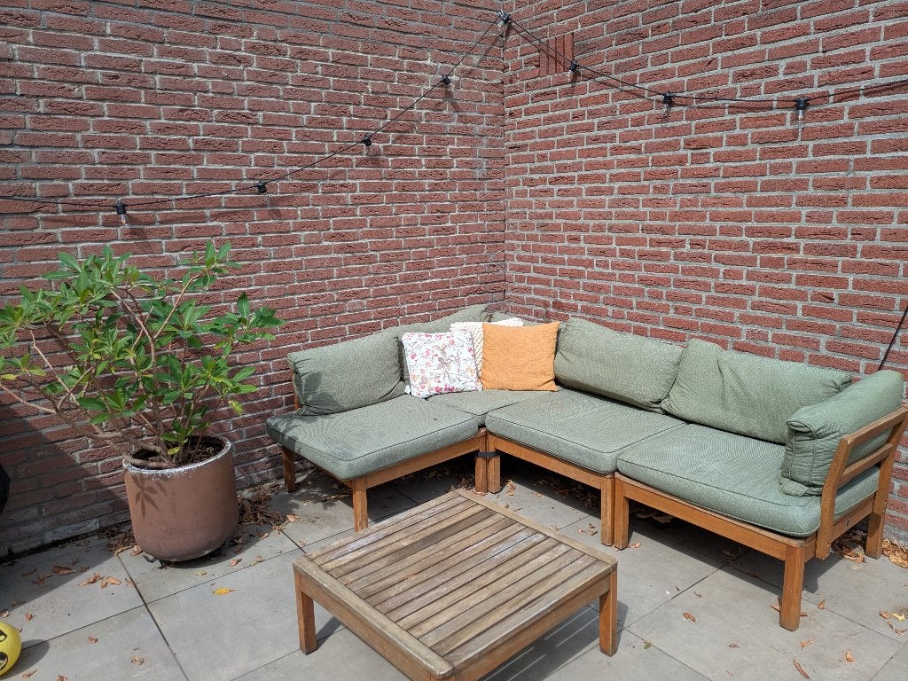Loungeset mediterraanse stijl 220x120x70, Ophalen, 5 zitplaatsen, Gebruikt, Bank