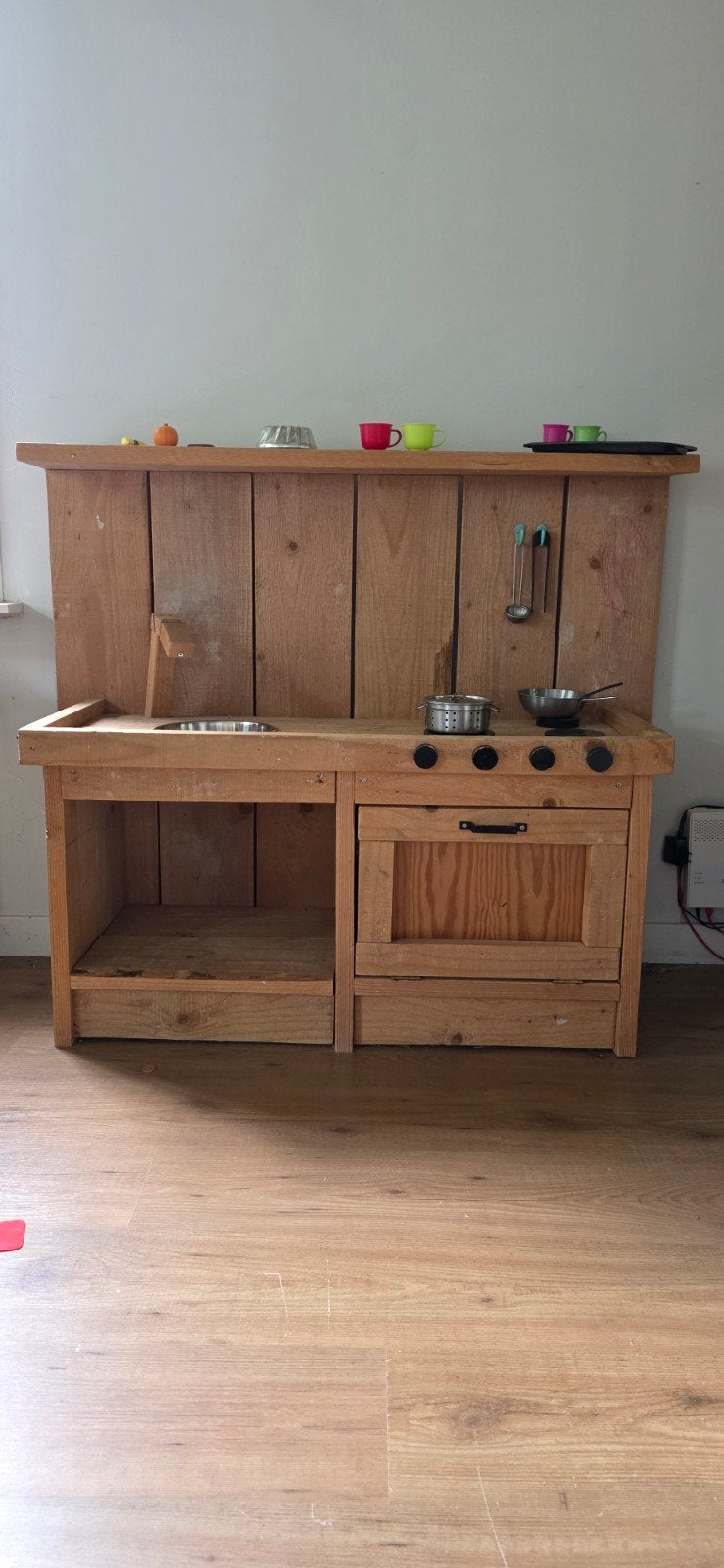 Steigerhout speelkeukentje, Kinderen en Baby's, Ophalen, Gebruikt, Hout, Speelkeuken
