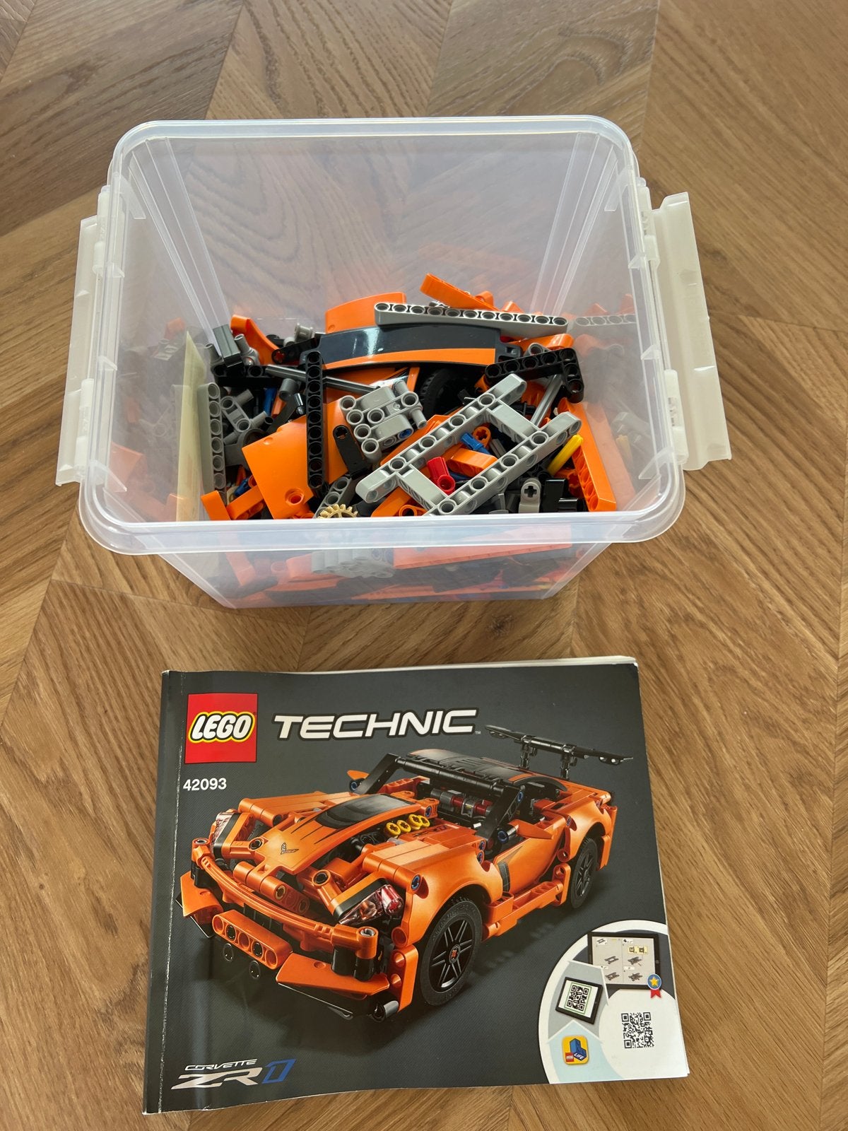 Lego Technic 42093 Corvette, Gebruikt, Lego, Ophalen of Verzenden, Complete set