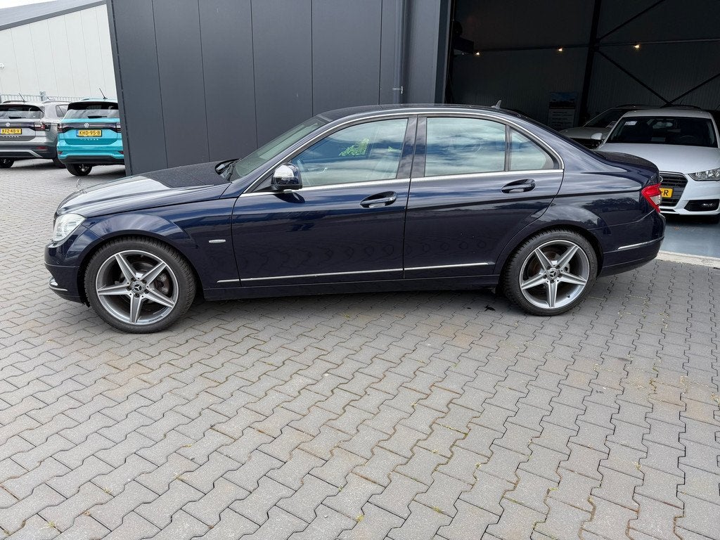 Mercedes-Benz C-klasse 200 CDI Elegance, Auto's, Mercedes-Benz, Automaat, Zwart, 4 cilinders, Blauw