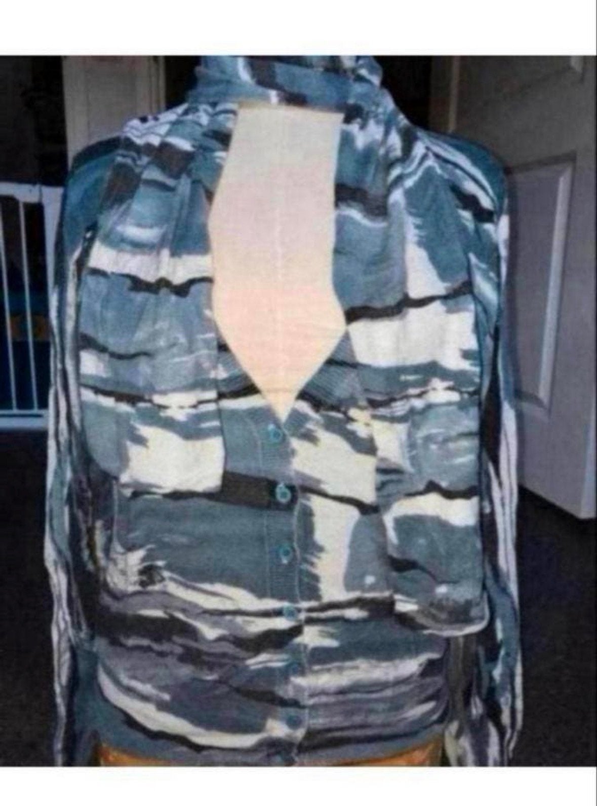 Vero Moda vest top met sjaal, maat M, Ophalen of Verzenden, Gedragen, Maat 38/40 (M), Blauw