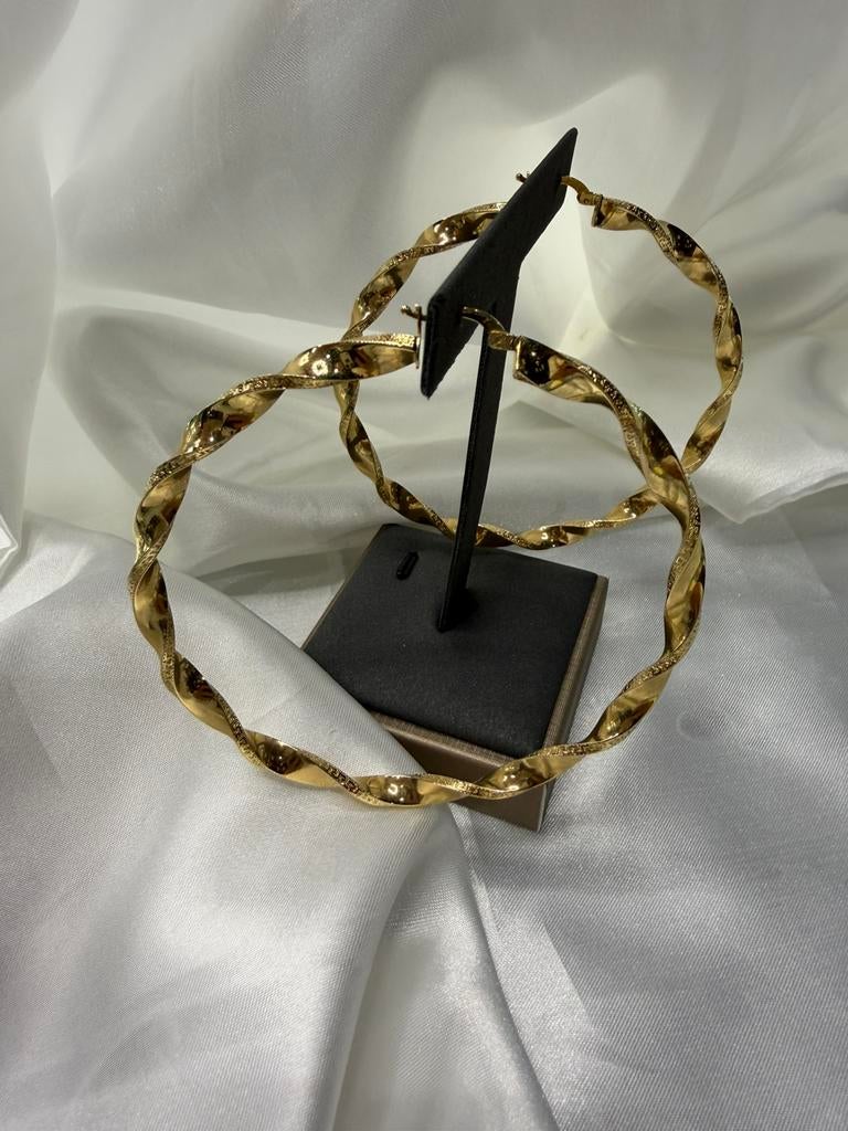 Gouden oorbellen, Ophalen of Verzenden, Nieuw, Goud
