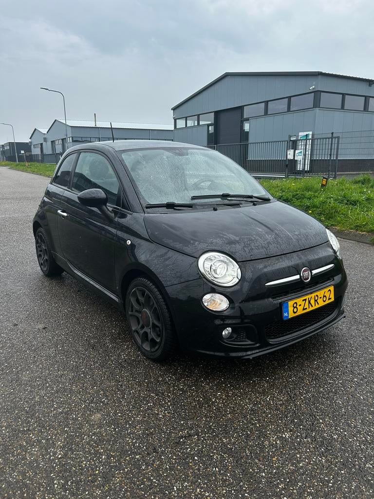 Fiat 500 0.9 Twinair C 2015 Zwart, Auto's, Fiat, Voorwielaandrijving, 31 €/maand, Origineel Nederlands, Handgeschakeld