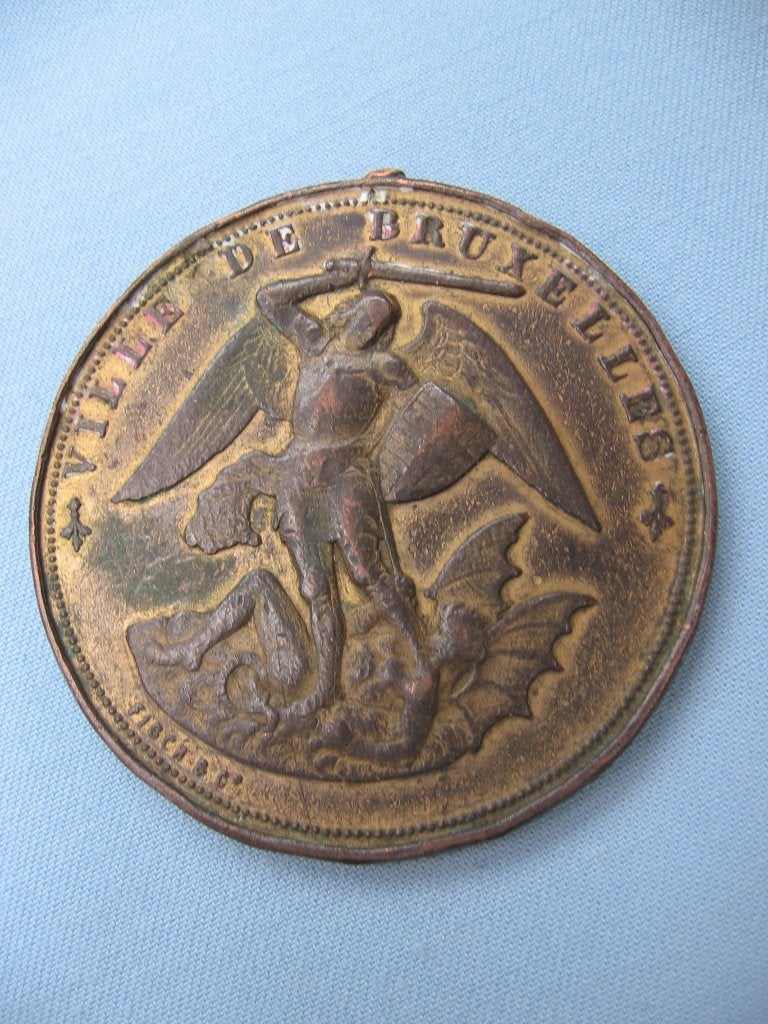 Bronzen penning - Brussel 1902, Ophalen of Verzenden