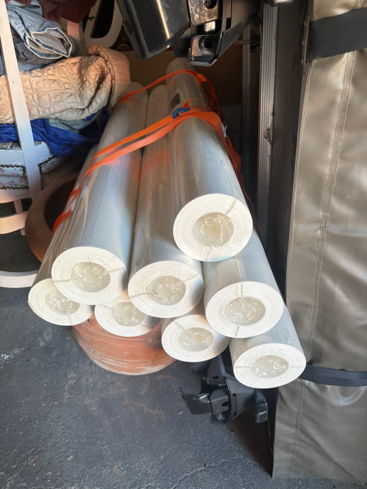 8 rollen renovlies lengte 25m breedte 1m, Ophalen, Zo goed als nieuw, 15 m² of meer, Folie