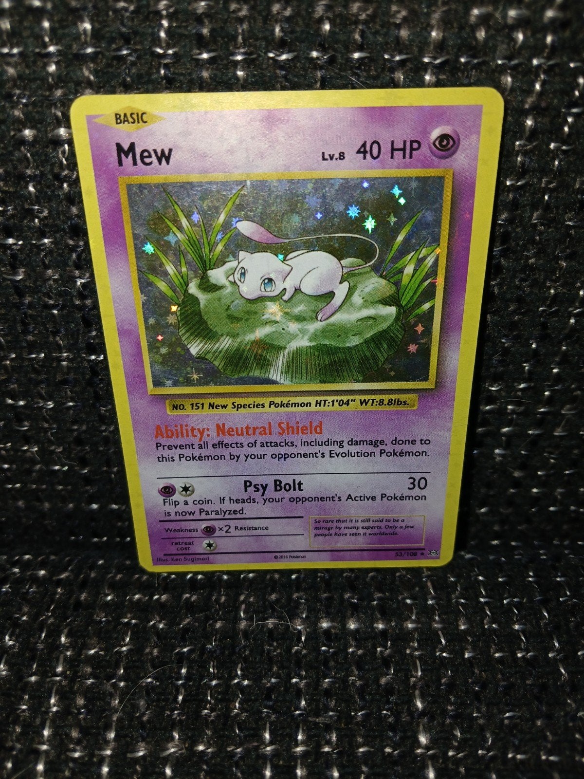 Zeldzame Pokémon kaarten - Holo Foil (Charizard,Mew, Zapdos), Ophalen of Verzenden, Gebruikt, Meerdere kaarten, Foil