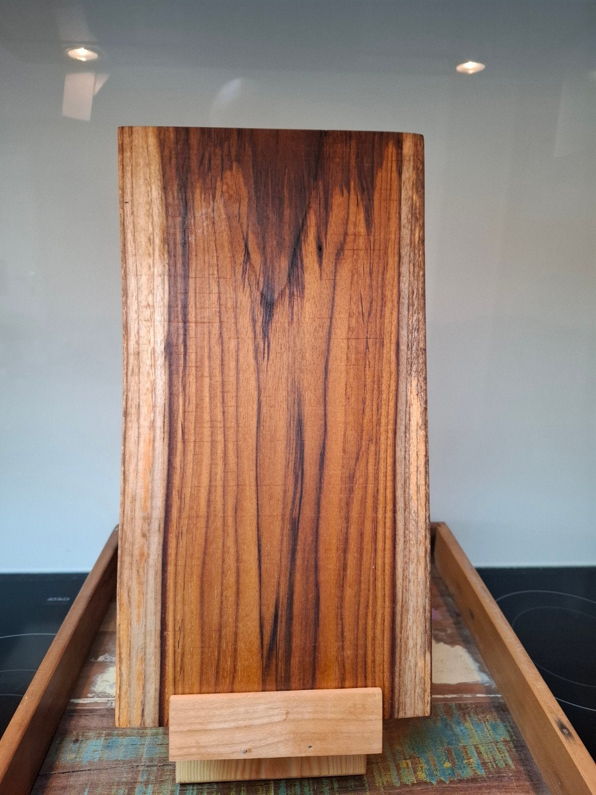 Houten snijplank / hakblok van massief hout, Gebruikt, Hout, Snij-/serveerplank, Ophalen of Verzenden