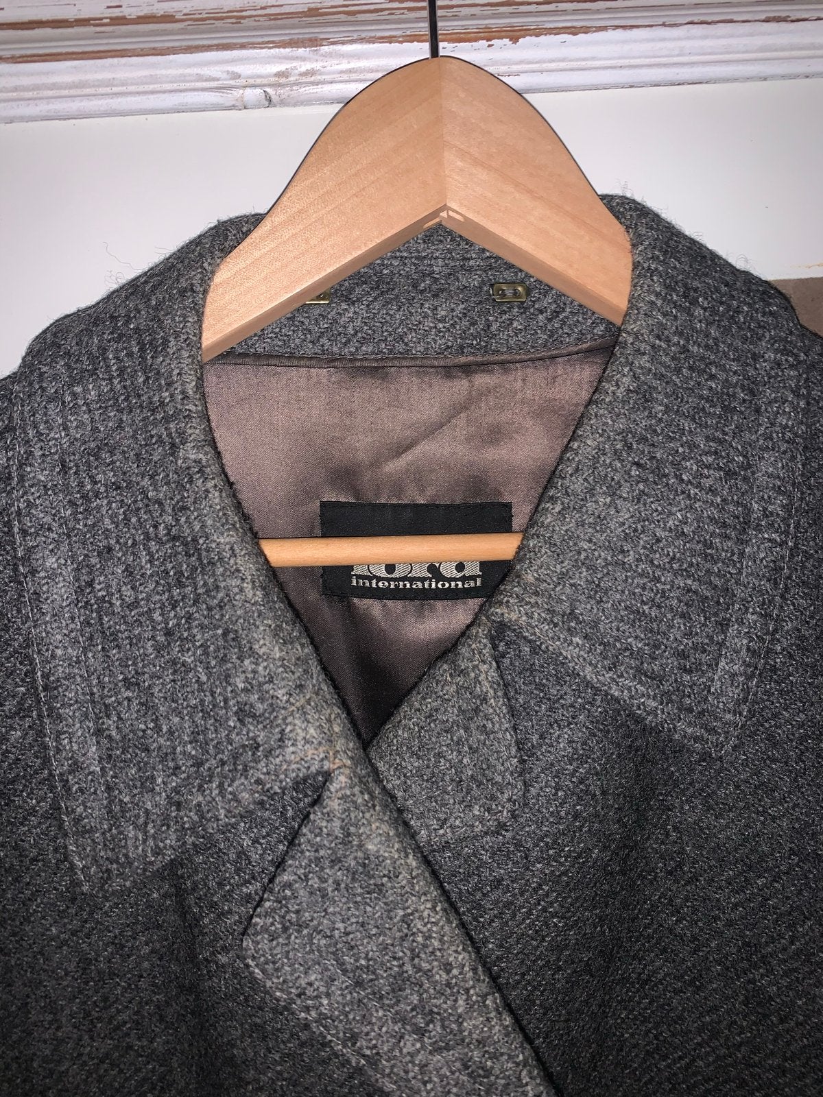 LORD Stijlvolle Grijze Wollen Herenjas maat 58, Kleding | Heren, Ophalen of Verzenden, Zo goed als nieuw, Maat 56/58 (XL), Grijs