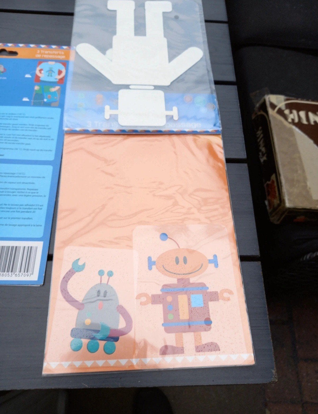 Strijktransfers Robots - 3 stuks, Overige thema's, Textiel, Nieuw, Meerkleurig