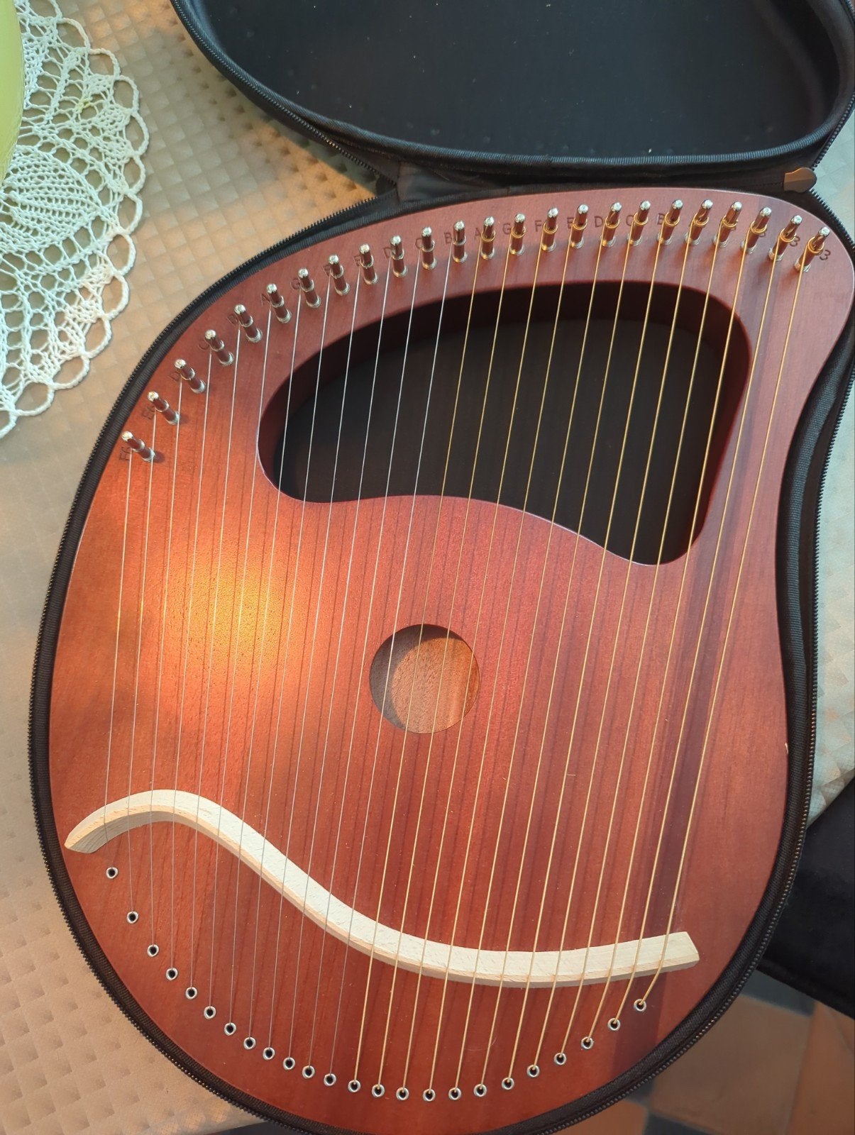 Lier Harp 24 snaren inclusief snarenset, Ophalen of Verzenden, Zo goed als nieuw, Harp