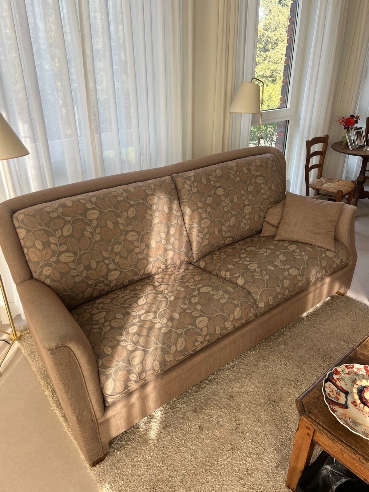 2 zits bank en 2 losse fauteuils, Ophalen, Minder dan 75 cm, 150 tot 200 cm, Zo goed als nieuw