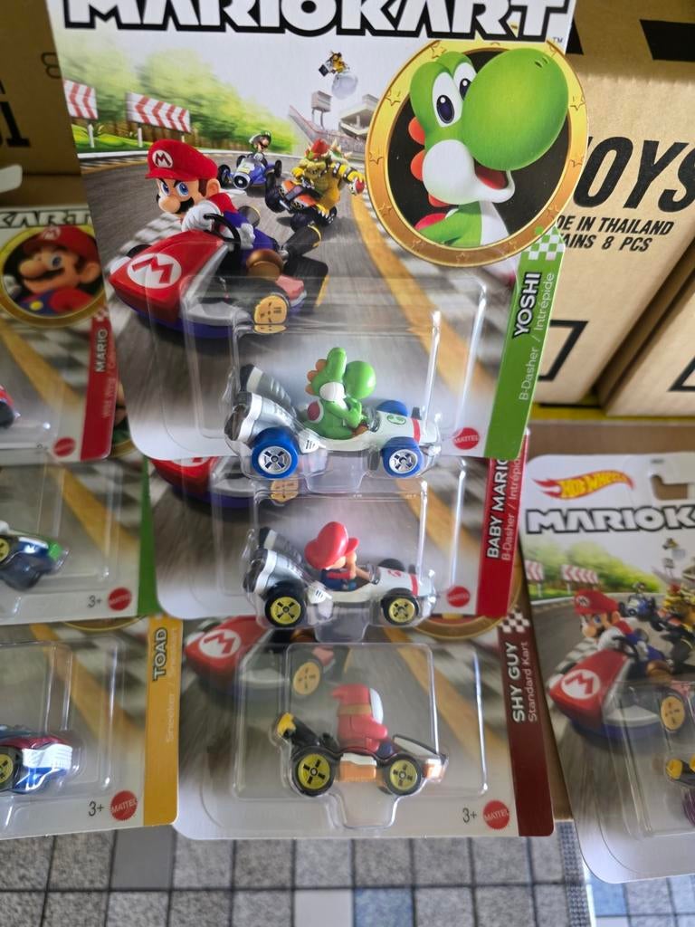 Hot Wheels Mario Kart auto's, Ophalen of Verzenden, Matel, Onbekend, Onbekend