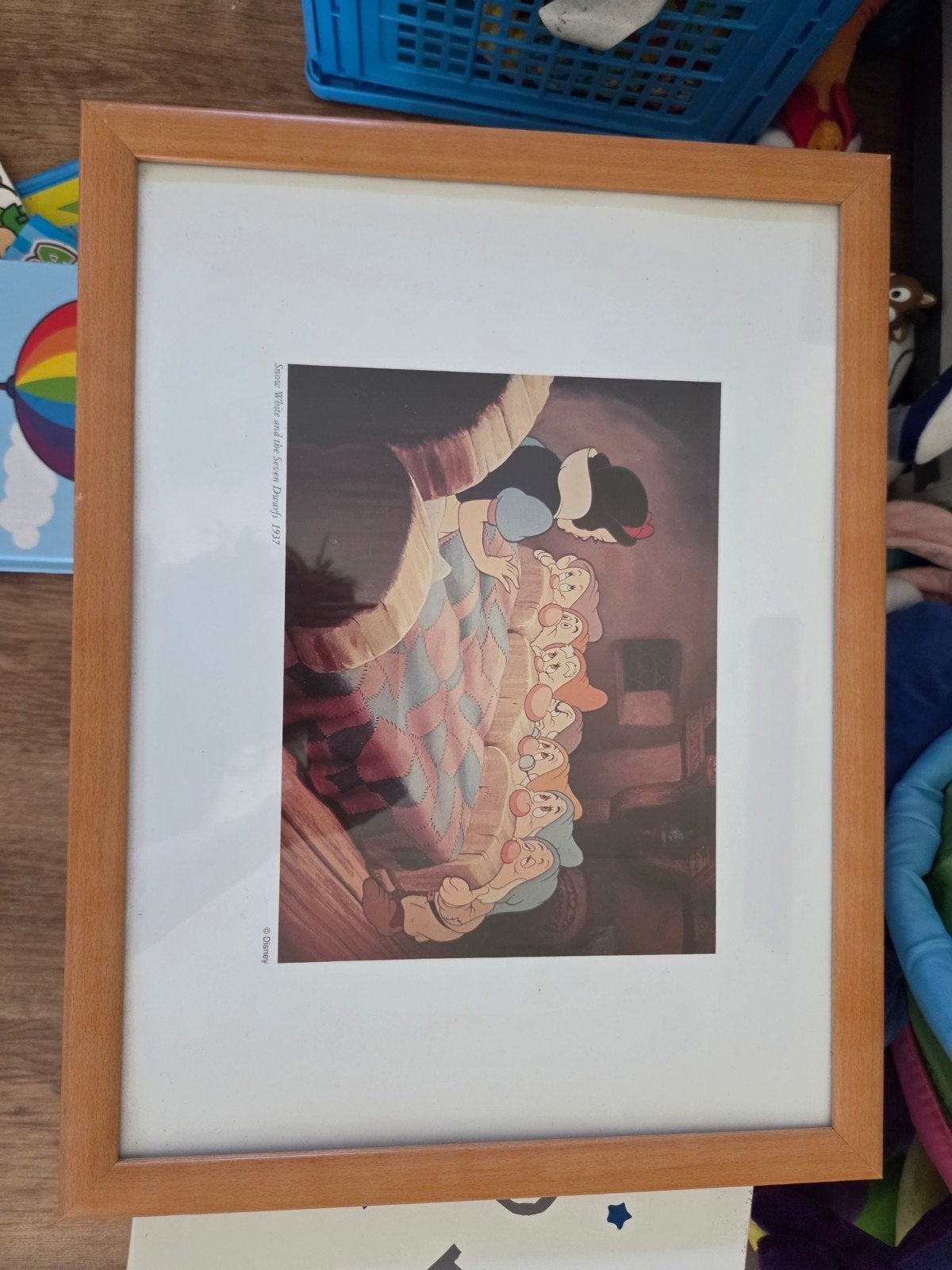 Sneeuwwitje en de Zeven Dwergen ingelijste print, 50 – 75, Minder dan 50 cm, Gebruikt, Oorspronkelijke maker