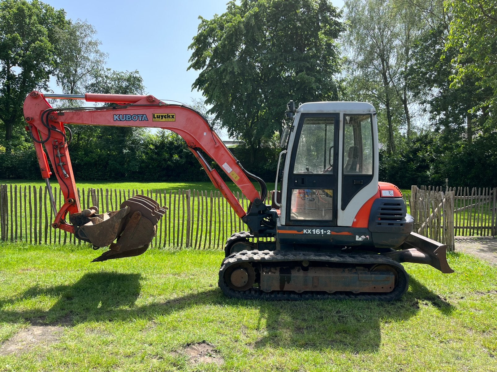 Kubota kx 161-2 nette graafmachine 5ton met 3 bakken, Ophalen of Verzenden, Graafmachine