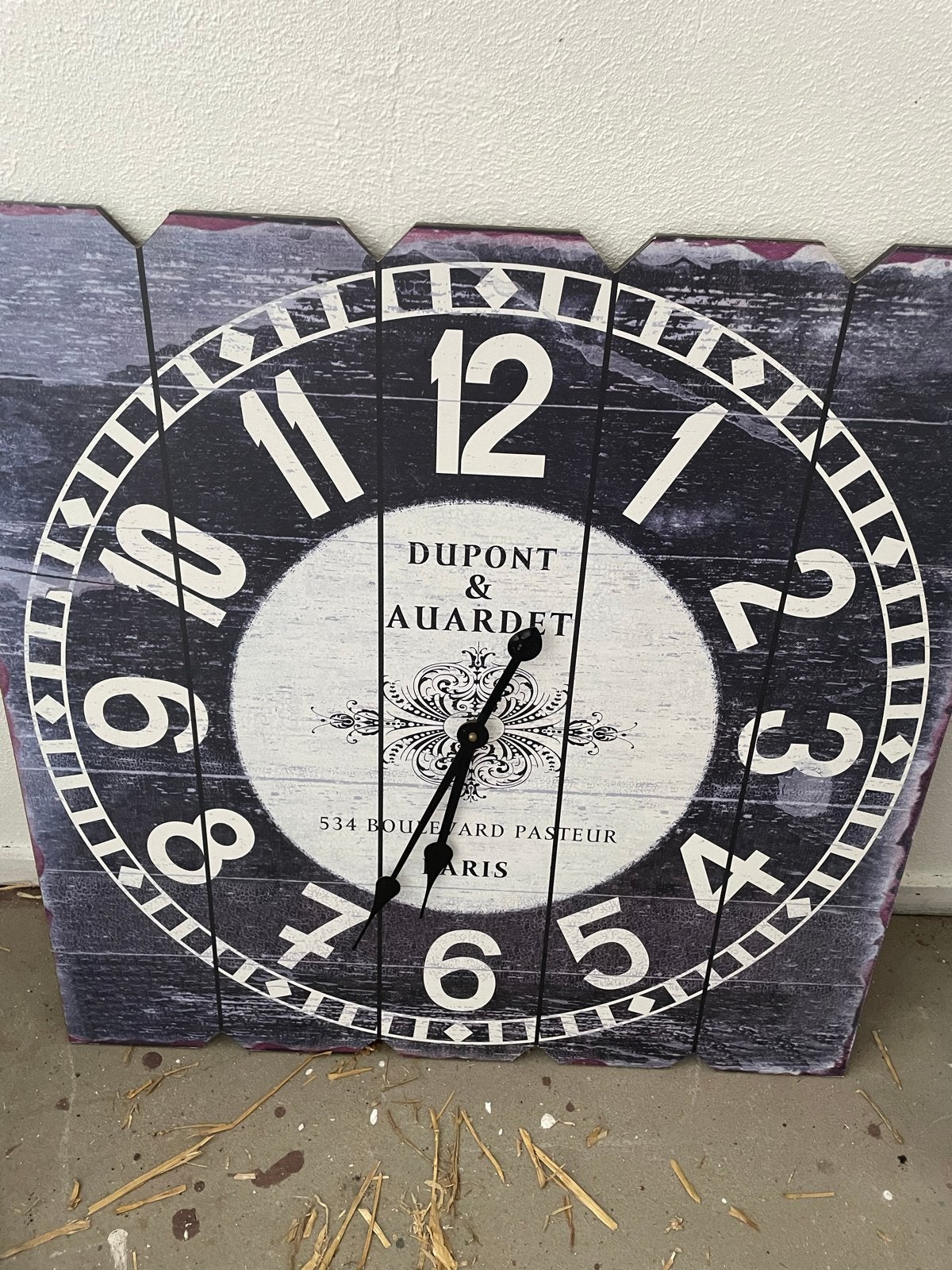 Grote Wandklok - Vintage Stijl Houten Klok, Huis en Inrichting, Ophalen, Wandklok, Vintage, Analoog
