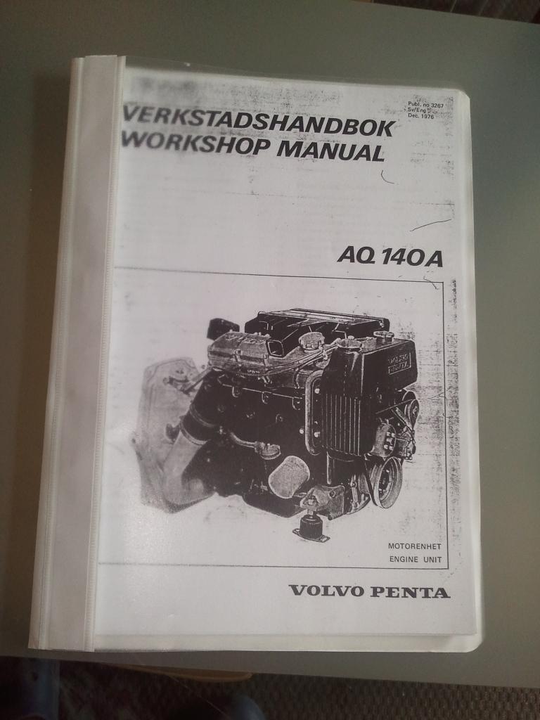 (kopie) reparatiehandleiding voor VOLVO PENTA AQ140A, Watersport en Boten, Ophalen of Verzenden, Nieuw, Motor en Techniek