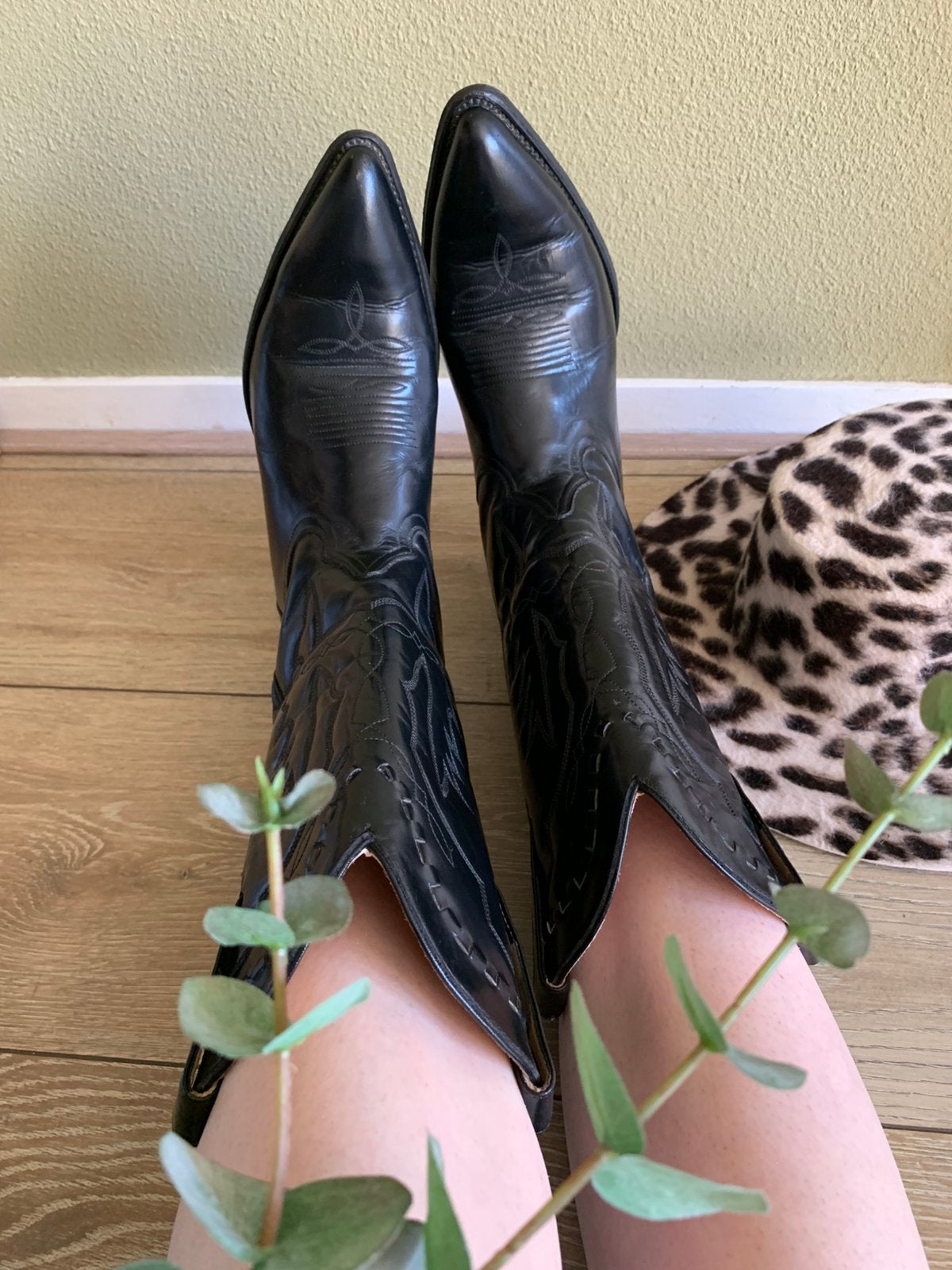 San Diego boots 40 41 western boots bohemian laarzen, Hoge laarzen, -, Zwart, -