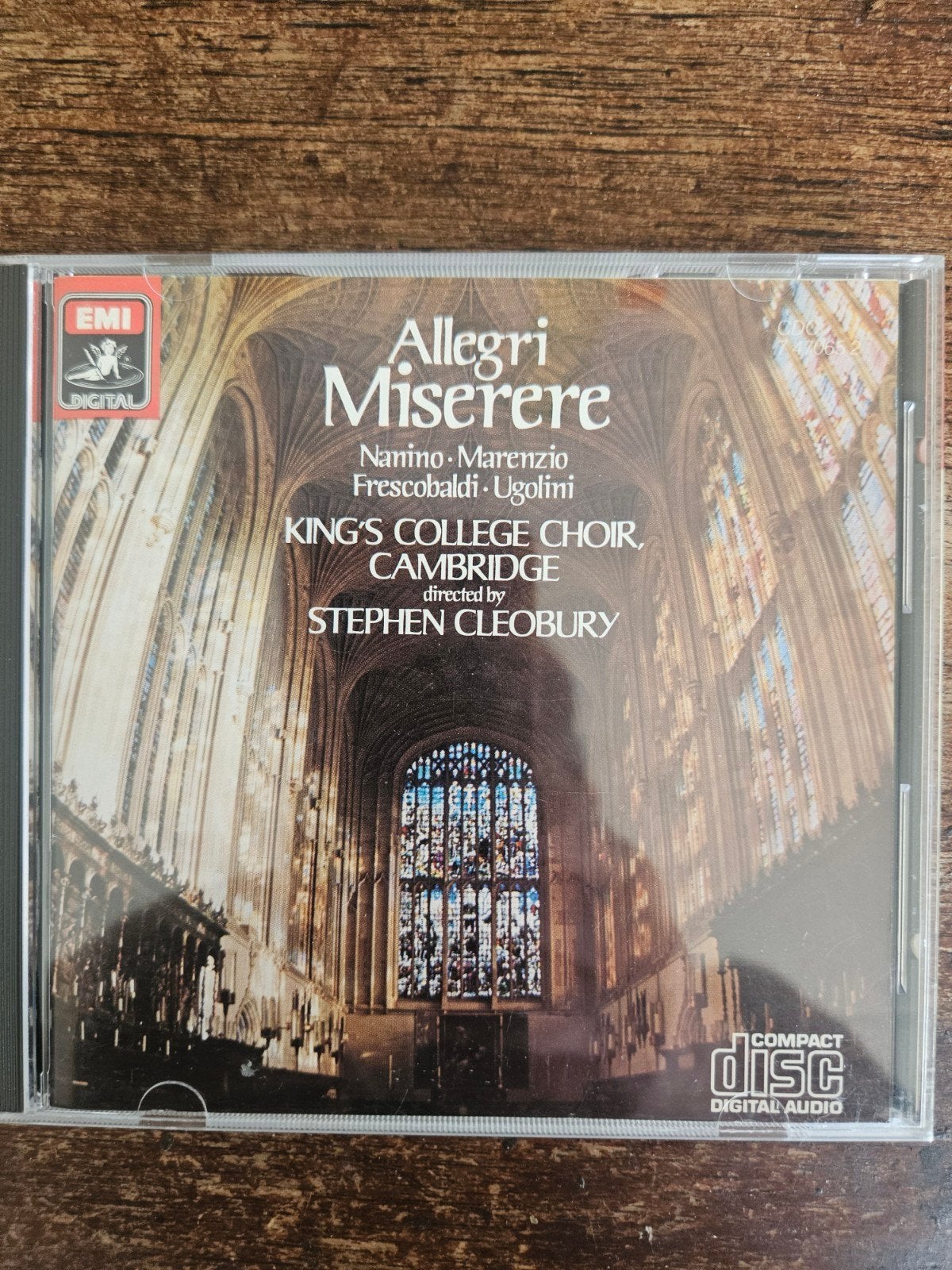 Allegri Miserere - King's College Choir Cambridge CD, Overige componisten, Zo goed als nieuw, Inclusief doosje, Middeleeuwen en Renaissance