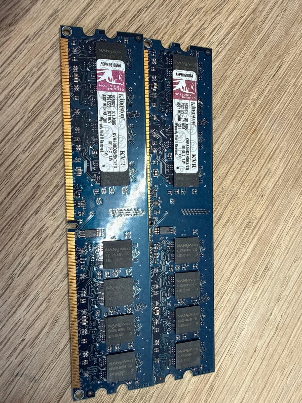 Kingston DDR2 RAM 2x2GB (4GB totaal), Gebruikt, Server, DDR3, Ophalen of Verzenden