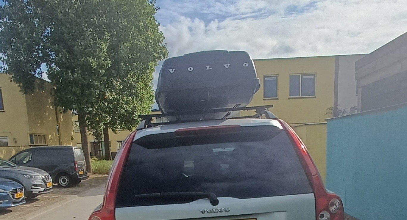 Dakkoffer inclusief dakdragers voor Volvo Xc90, Ophalen