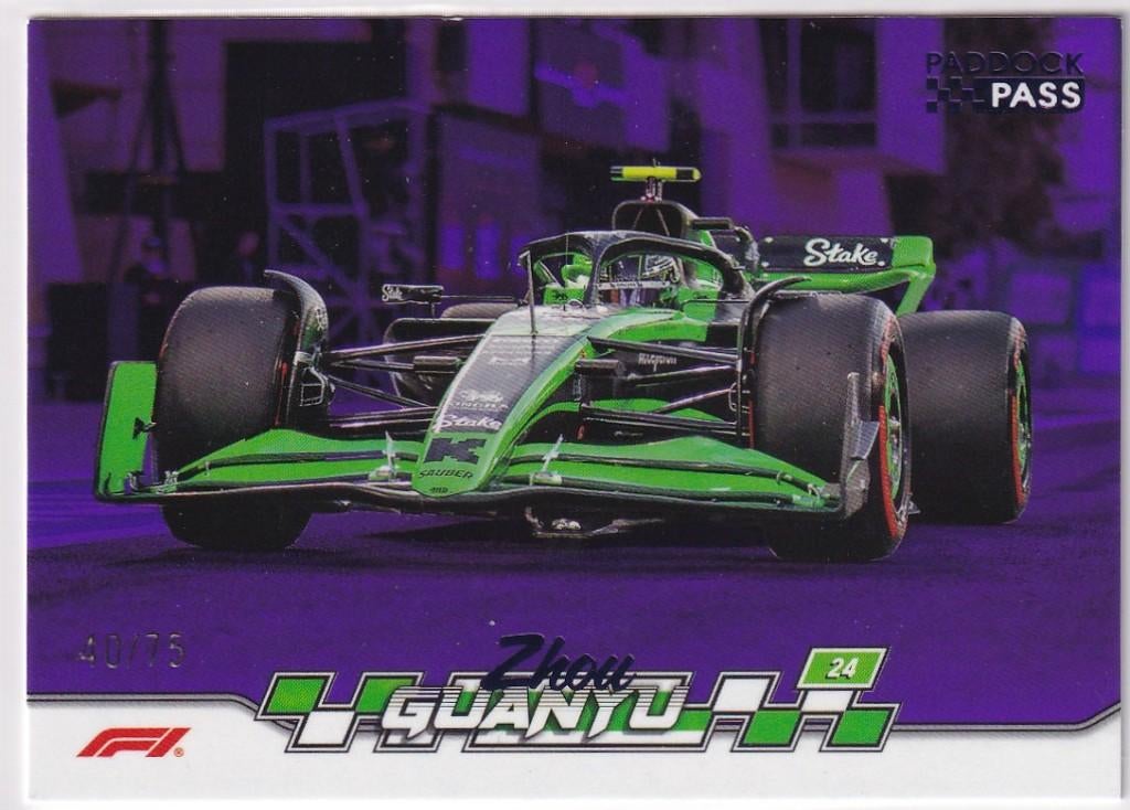 Zhou Guanyu Purple Foil #44 /75, Verzenden, Nieuw, Formule 1