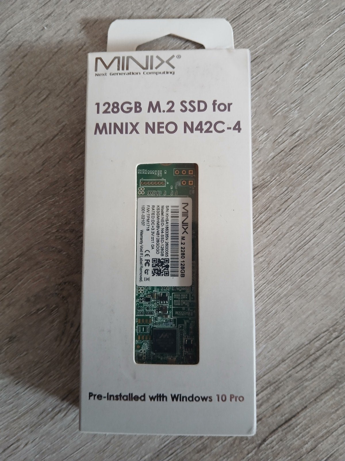 MINIX 128GB M.2 SSD voor MINIX NEO N42C-4 met Windows 10 Pro, MINIX, Nieuw, Ophalen of Verzenden, Desktop