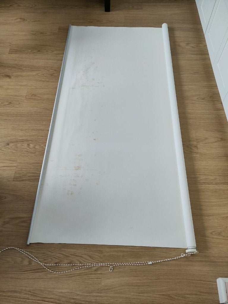 Rolgordijn, Wit, B196 x H150 cm, Huis en Inrichting, Gebruikt, Rolgordijn, Wit, Rolgordijn