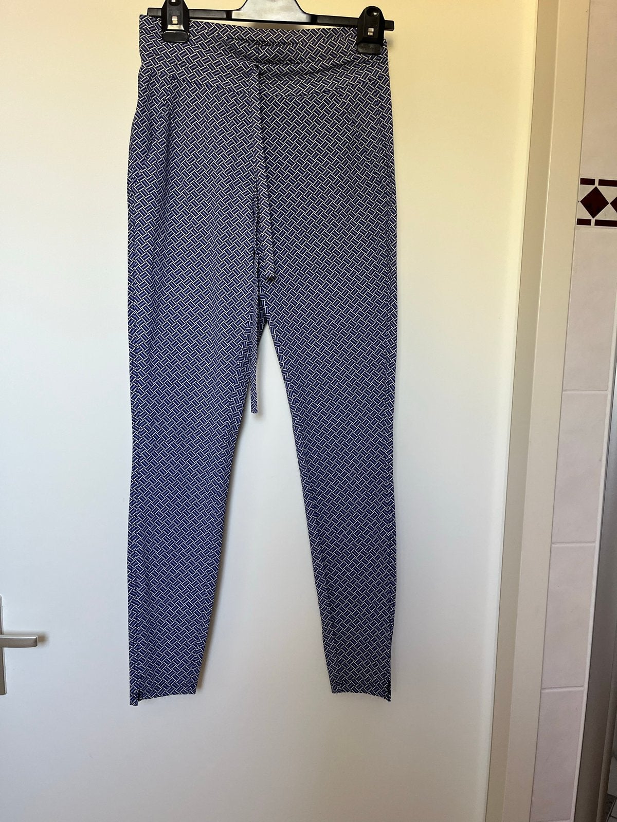 Studio Anneloes broek met print - Maat S, Blauw, Ophalen of Verzenden, Zo goed als nieuw, Maat 36 (S)