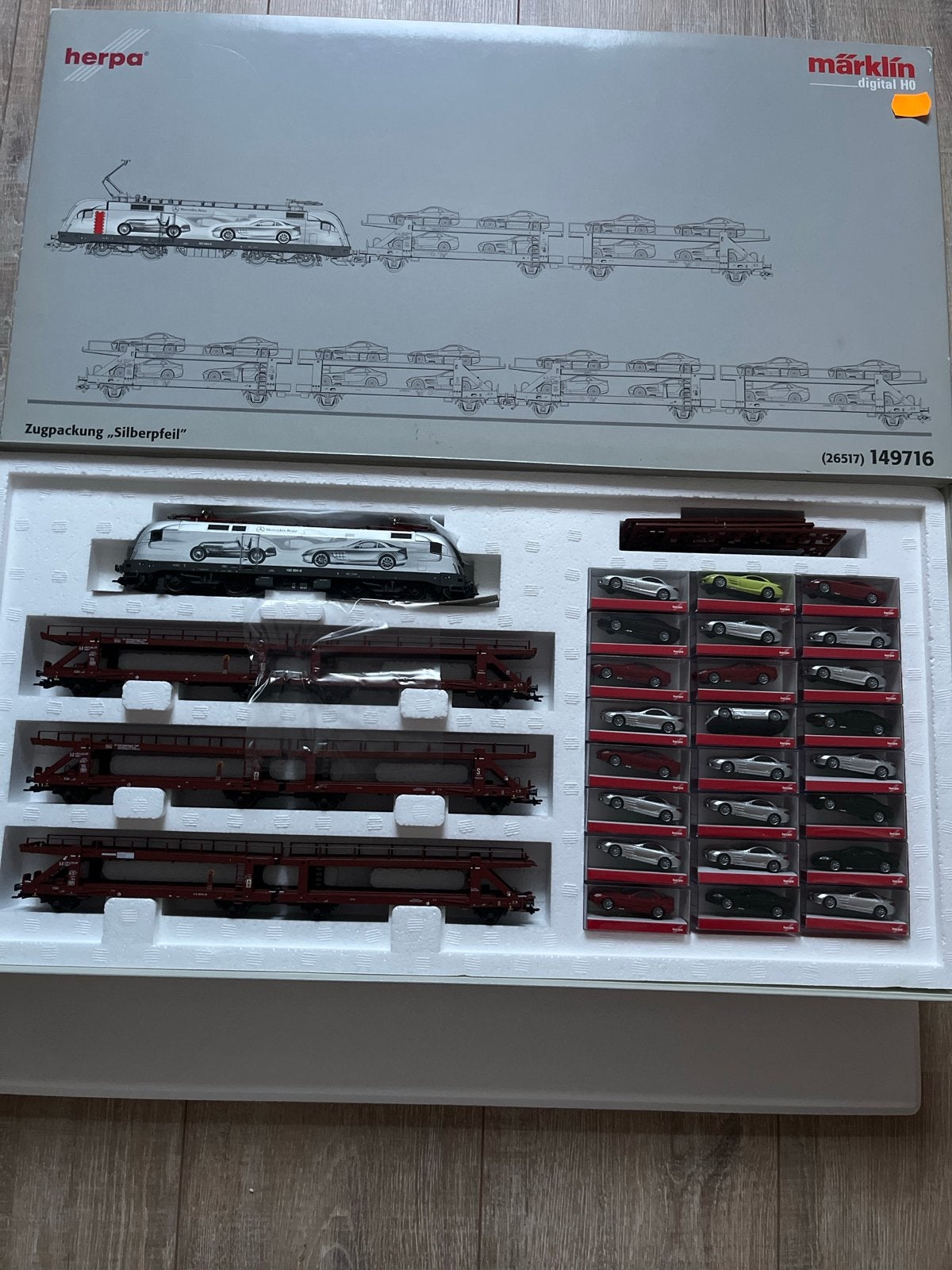 Märklin Herpa Zugpackung "Silberpfeil" 26517 149716, Ophalen of Verzenden, Nieuw, Overige typen