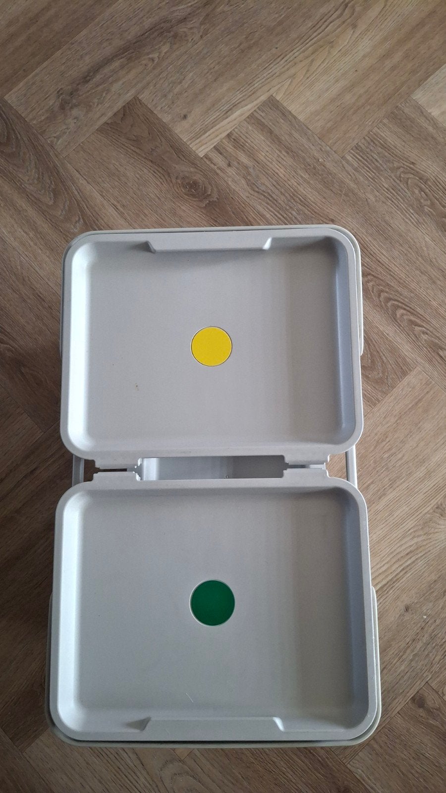 IKEA SORTERA Afvalbak met 2 vakken - Grijs, Huis en Inrichting, Ophalen, 50 – 75, Kunststof, Zo goed als nieuw