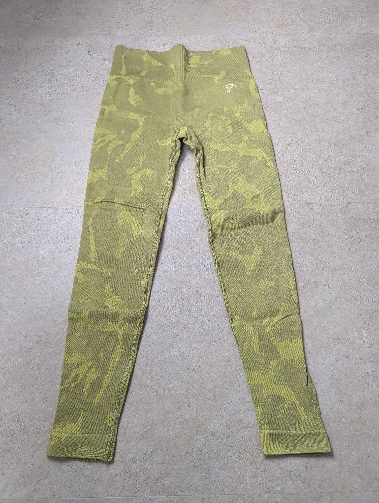 Gymshark Camo Seamless Legging - Maat S, Verzenden, Maat 36 (S), Groen, Gymshark
