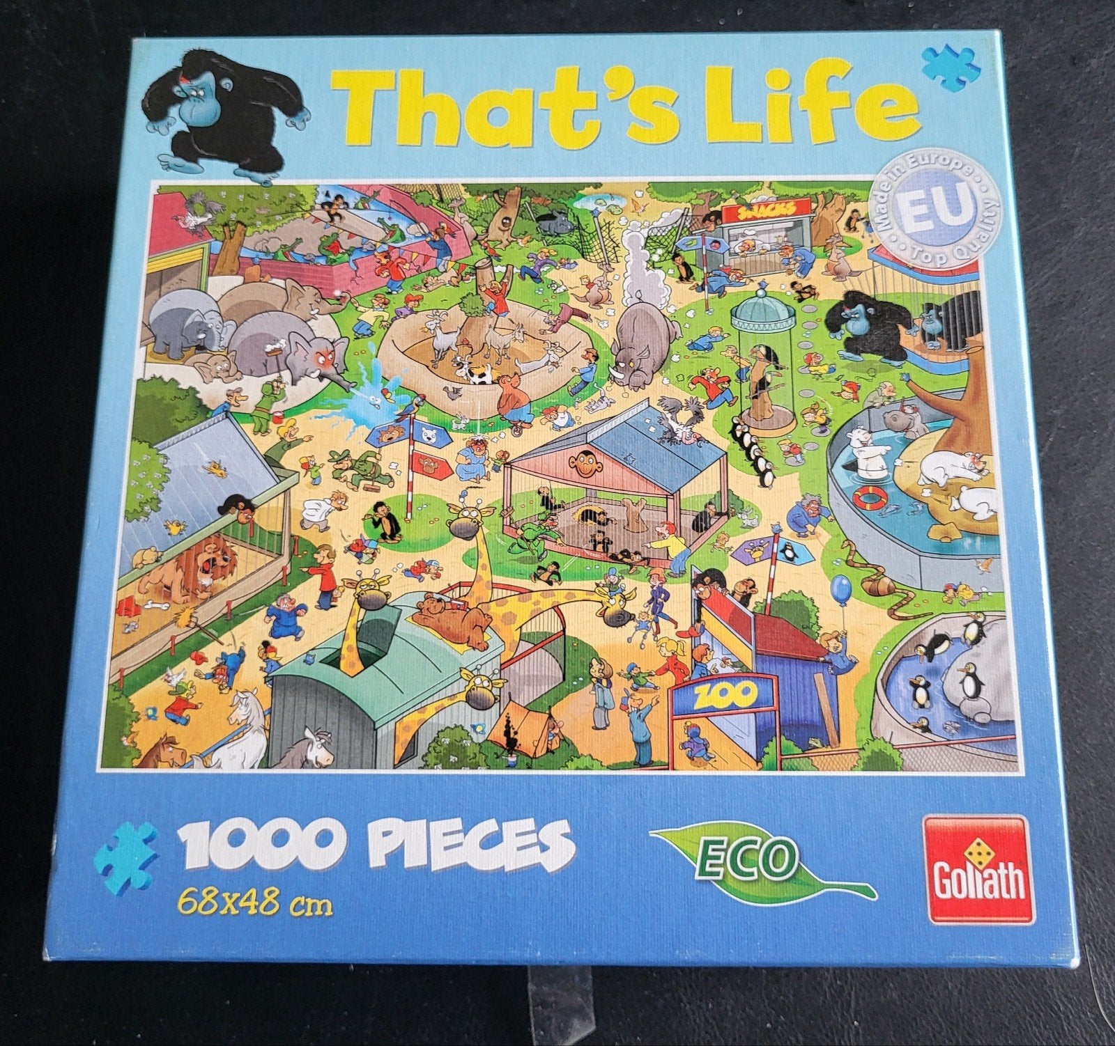 That's life puzzel 371308 dierentuin 1000 stukjes, Ophalen of Verzenden, 500 t/m 1500 stukjes, Zo goed als nieuw, Legpuzzel