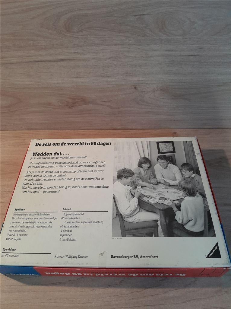 de reis om de wereld in 80 dagen - s5968, Hobby en Vrije tijd, Gezelschapsspellen | Bordspellen, Verzenden, Zo goed als nieuw