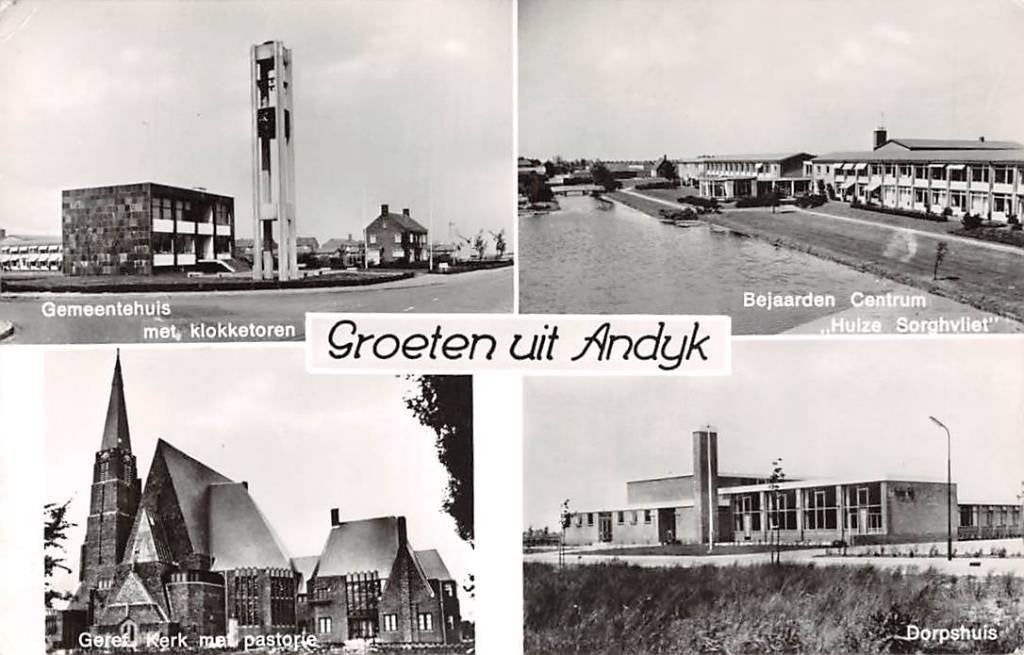 Andijk Gereformeerde Kerk Gemeentehuis Dorpshuis Medemblik, Ophalen of Verzenden, 1960 tot 1980, Gelopen, Noord-Holland