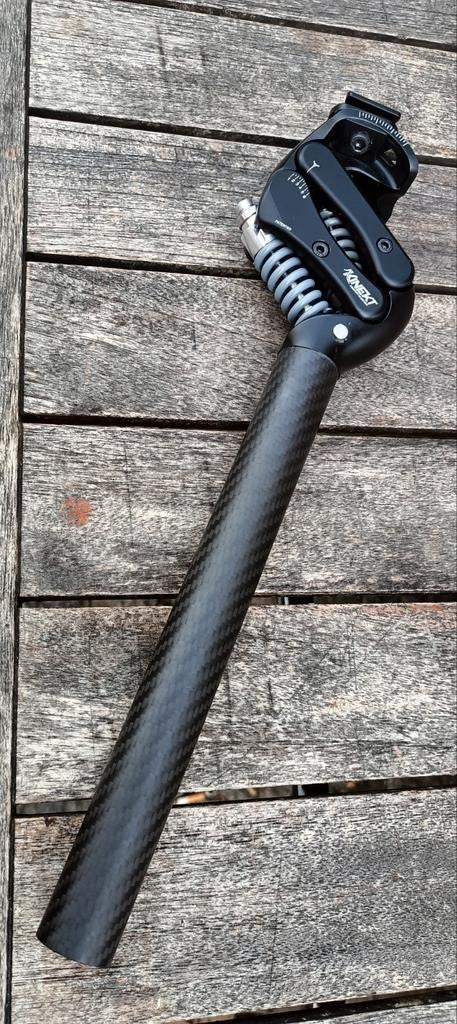 Kinekt carbon LR verende zadelpen 27.2mm  i.z.g.s., Ophalen of Verzenden, Carbon