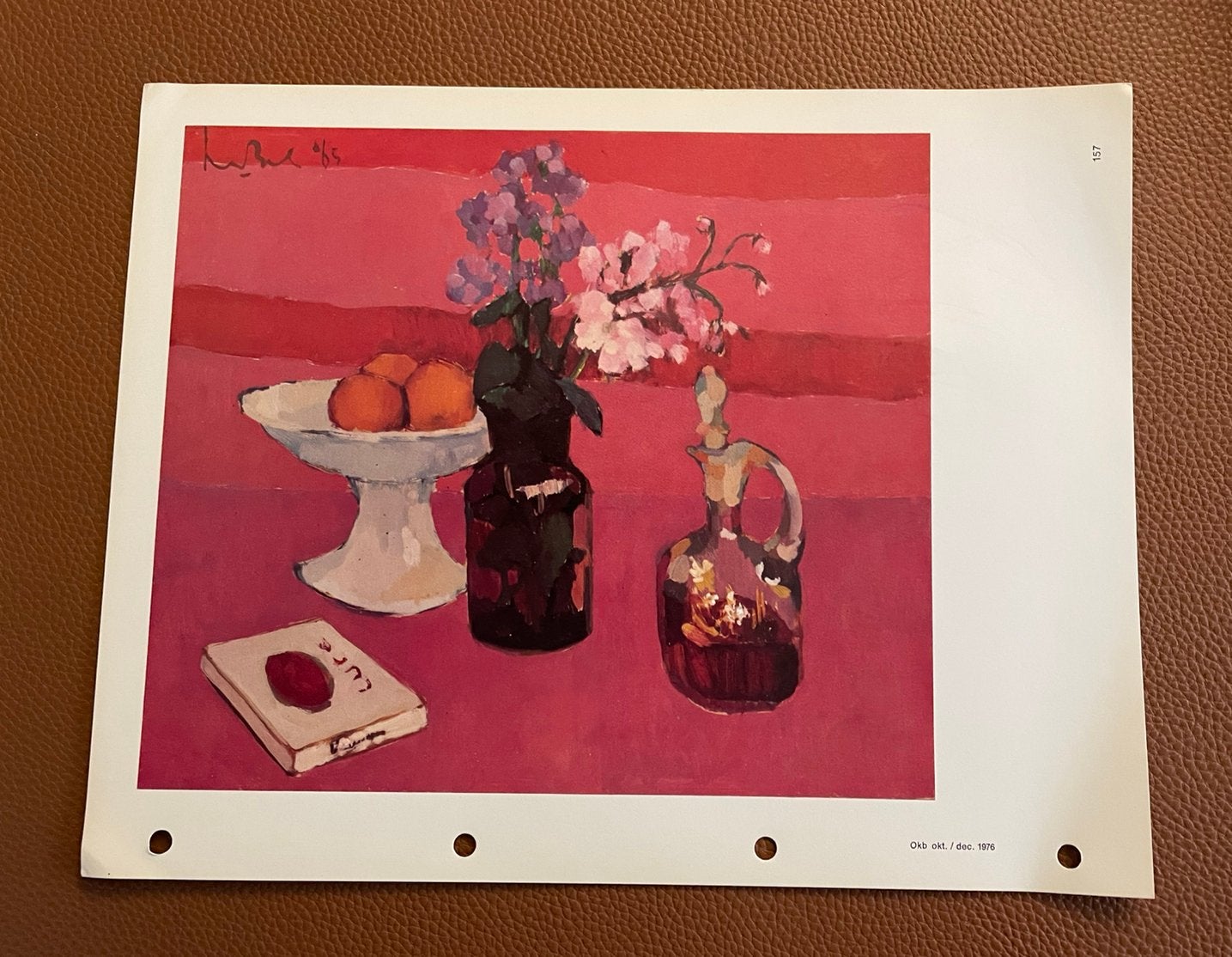 Kees Bol Stilleven in roze Antonio Tàpies Meuble rose, Ophalen of Verzenden