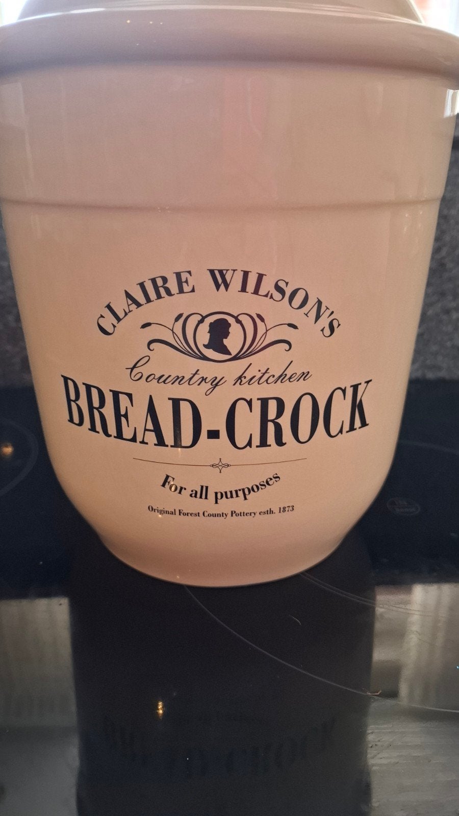 Claire Wilson's Country Kitchen Breadcrock, Beige, Ophalen of Verzenden, Zo goed als nieuw, Voorraadpot