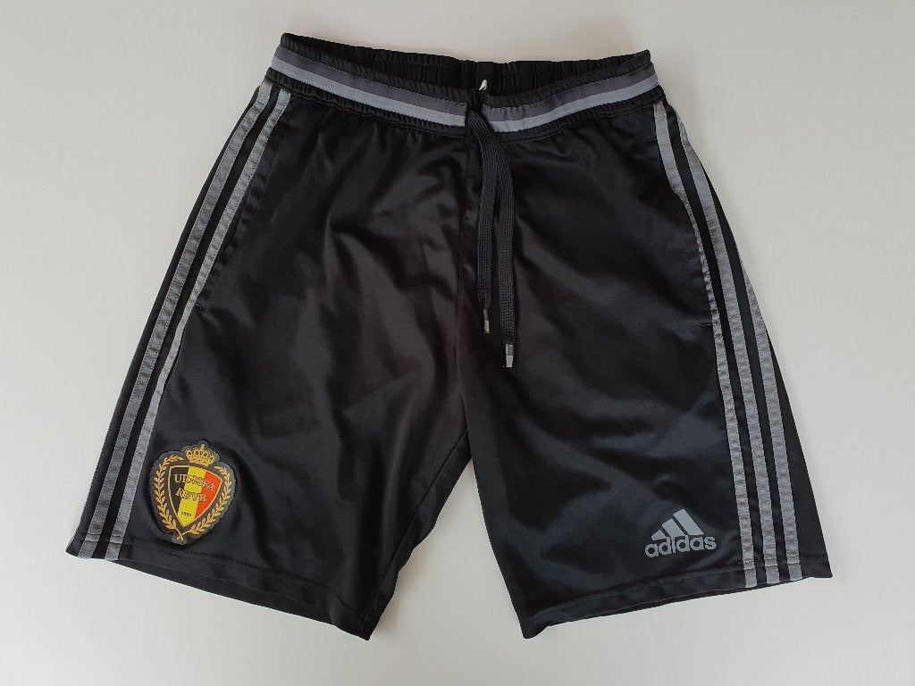 Zwarte trainingsshort KBVB (Adidas, S), Ophalen of Verzenden, Gebruikt, Buitenlandse clubs, Overige typen