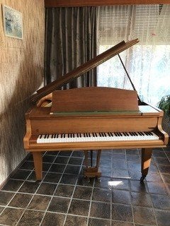 Zeitter en Winkelmann vleugel (klein model), Muziek en Instrumenten, Piano's, Ophalen, Gebruikt, Bruin, Vleugel