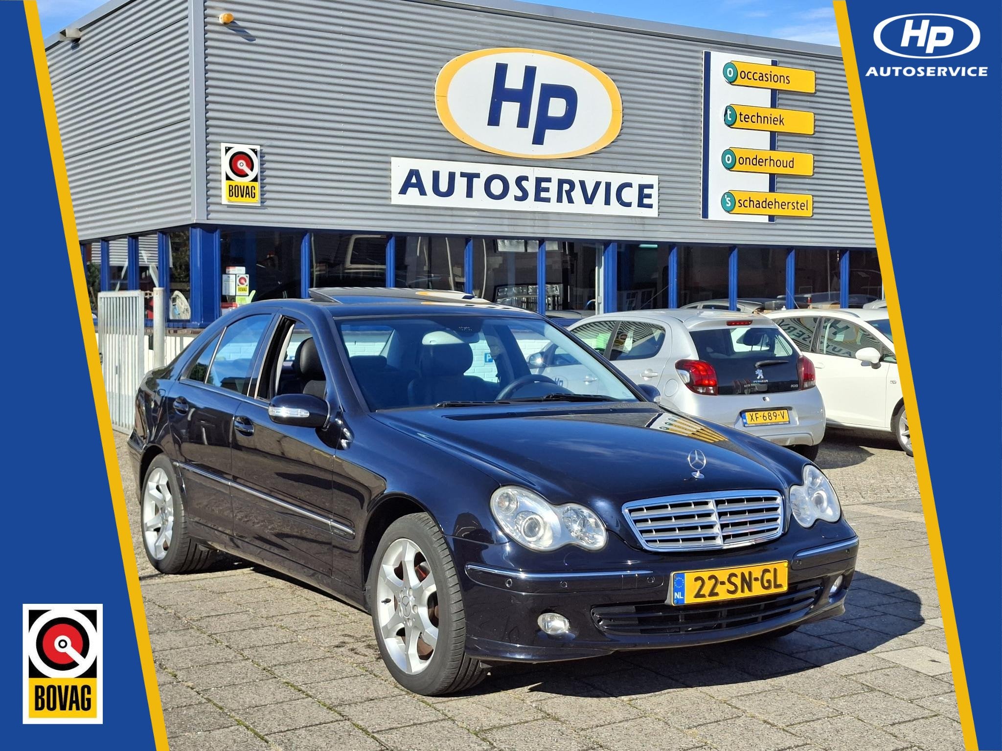 Mercedes-Benz C-klasse 280 Avantgarde Automaat V6/Sport Ed/L, Automaat, Achterwielaandrijving, Leder en Stof, Zwart