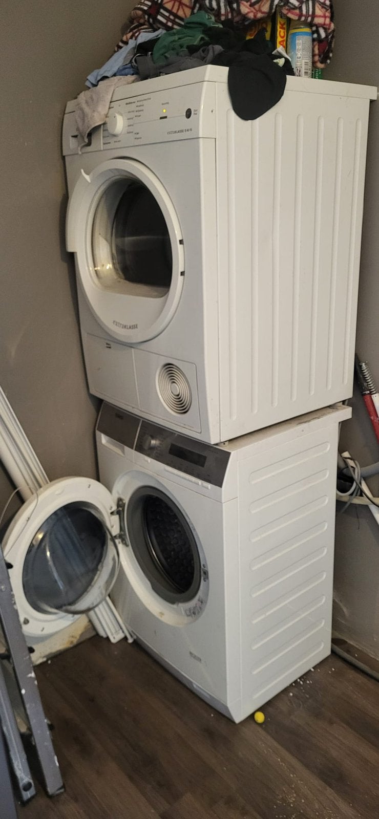 Wasmachine en drogger, Witgoed en Apparatuur, Ophalen, Droggers, Zo goed als nieuw, Voorlader